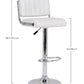SGABELLO BAR BARCLAY BIANCO