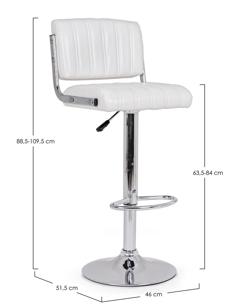 SGABELLO BAR BARCLAY BIANCO