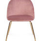 SEDIA TANYA VELLUTO ROSA