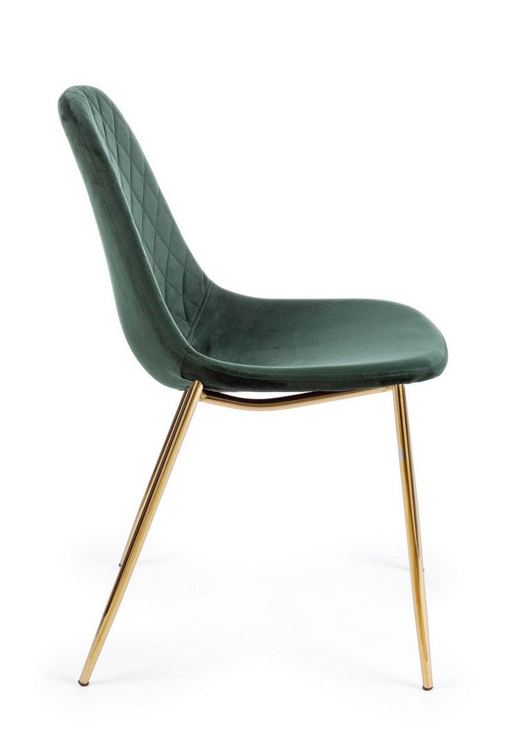 SEDIA TERRY VELLUTO VERDE SCURO