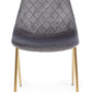 SEDIA TERRY VELLUTO GRIGIO SCURO