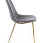 SEDIA TERRY VELLUTO GRIGIO SCURO