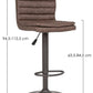 SGABELLO BAR CONNOR MARRONE VINTAGE