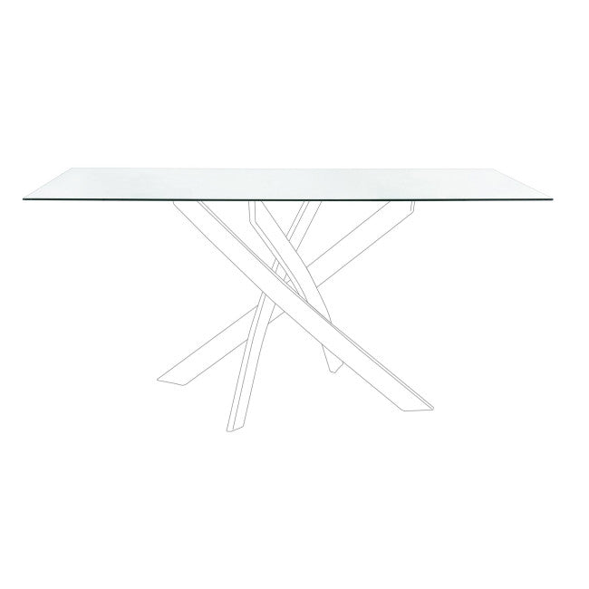 PIANO RETT TAV.GEORGE TRASPARENTE 160X90