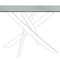 PIANO RETT TAVOLO GEORGE FUME' 160X90