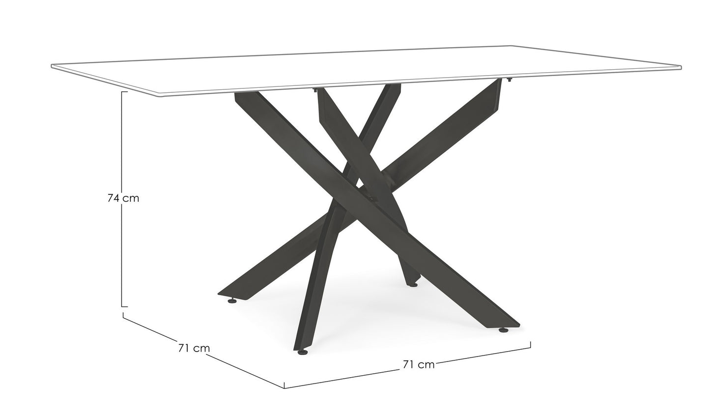 BASE TAVOLO GEORGE NERO 160X90