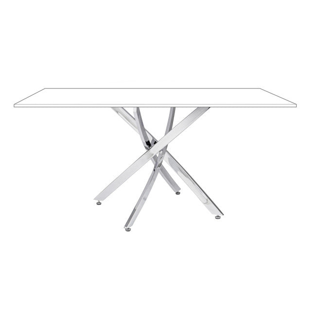BASE TAVOLO GEORGE CROMO 160X90