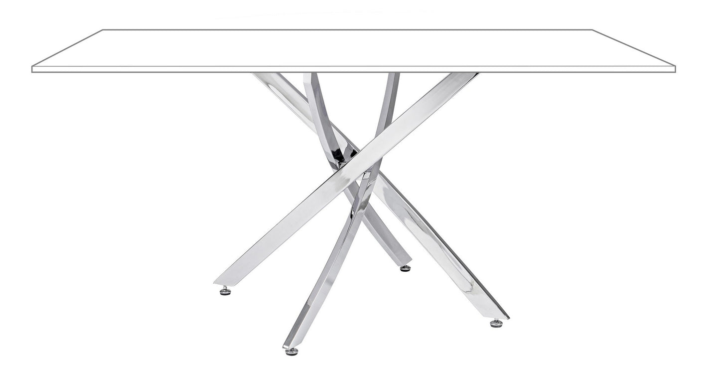 BASE TAVOLO GEORGE CROMO 160X90