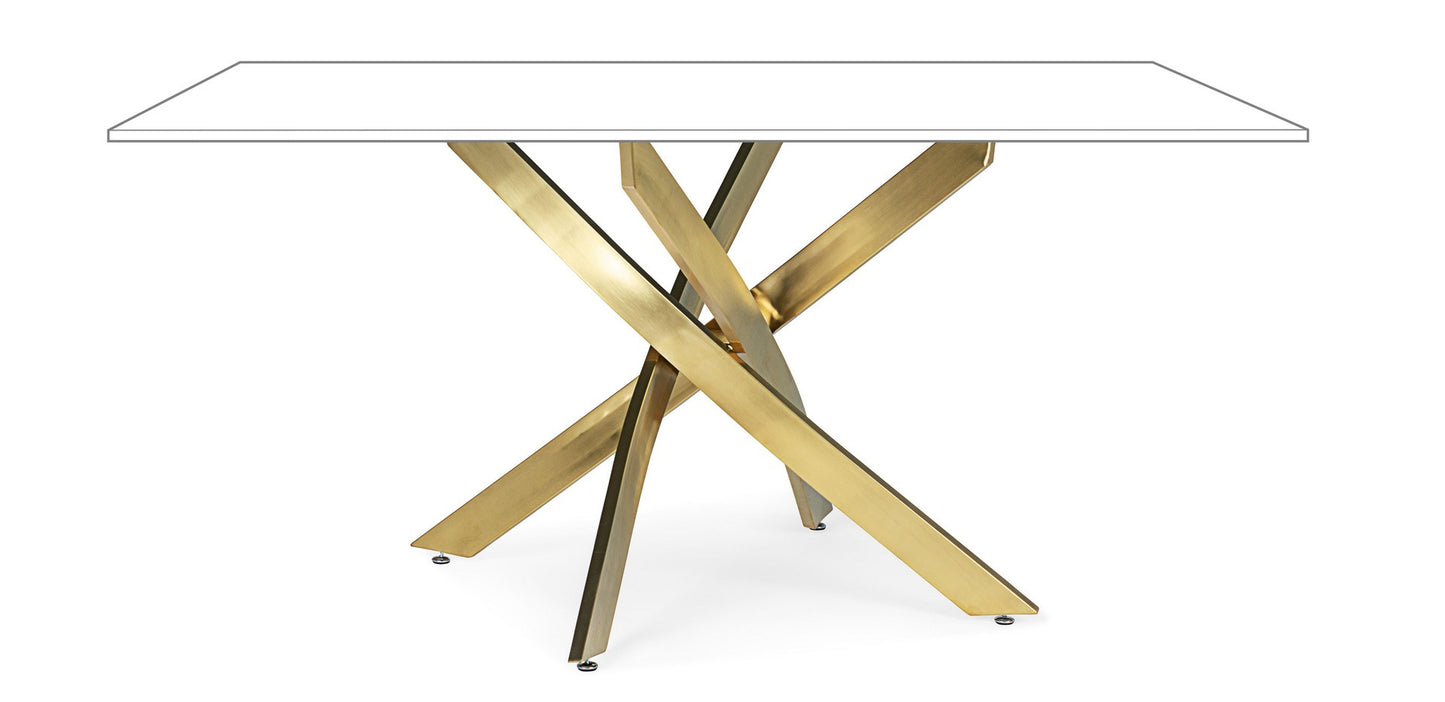 BASE TAVOLO GEORGE ORO 160X90