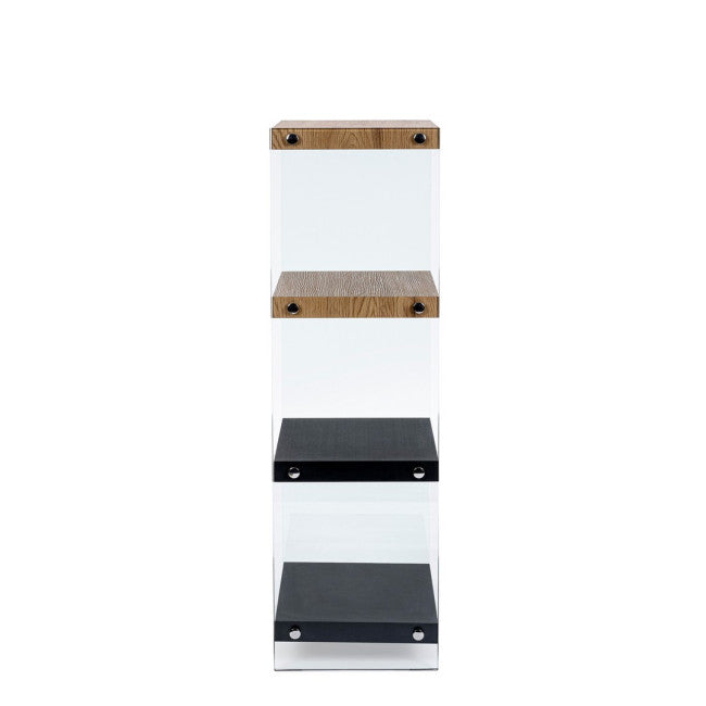 LIBRERIA 4P LINE WOOD NERO
