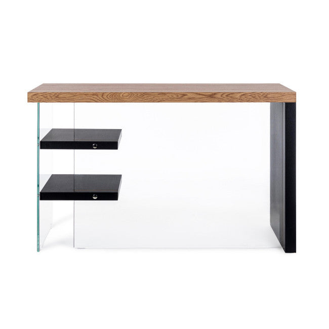 SCRIVANIA 2M LINE WOOD NERO 120X50