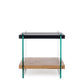 TAVOLINO 2P LINE WOOD NERO 50X50