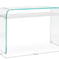 CONSOLLE 2P LINE WOOD BIANCO 110X35