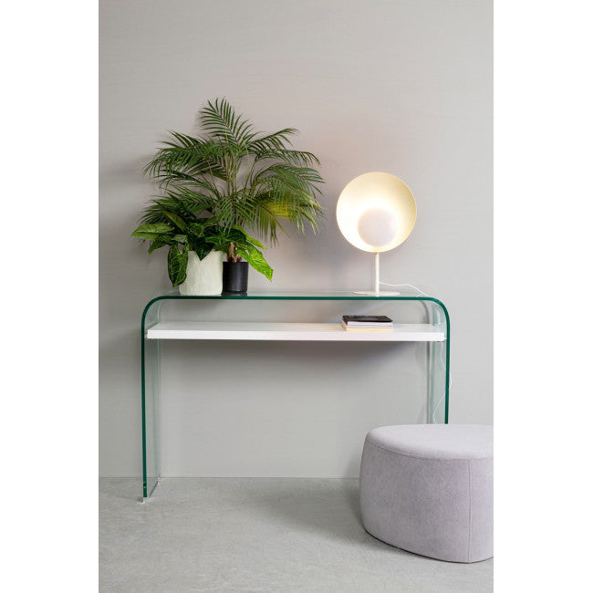 CONSOLLE 2P LINE WOOD BIANCO 110X35