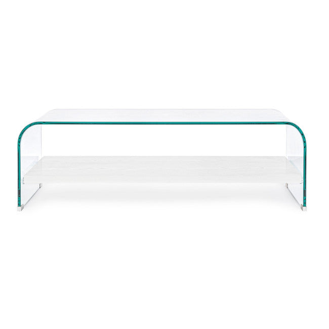 TAVOLINO 2P LINE WOOD BIANCO 110X55