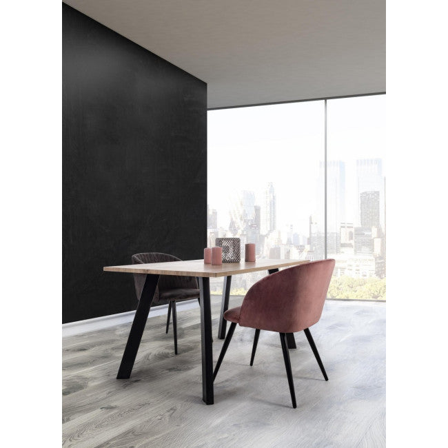 SEDIA QUEEN VELVET GRIGIO CADETTO