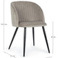 SEDIA QUEEN VELVET TORTORA