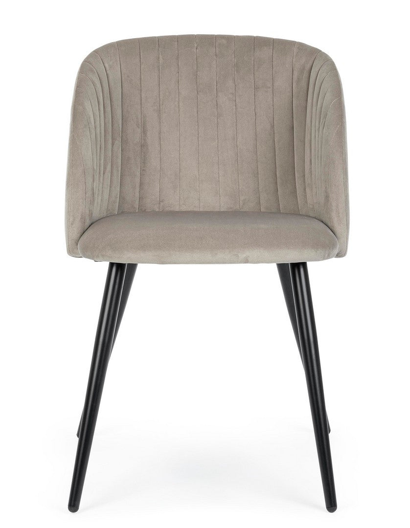 SEDIA QUEEN VELVET TORTORA