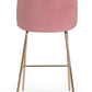SGABELLO BAR CARRY VELLUTO BLUSH