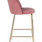 SGABELLO BAR CARRY VELLUTO BLUSH