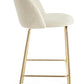 SGABELLO BAR CARRY VELLUTO BIANCO
