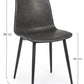 SEDIA KYRA PU ANTRACITE VINTAGE