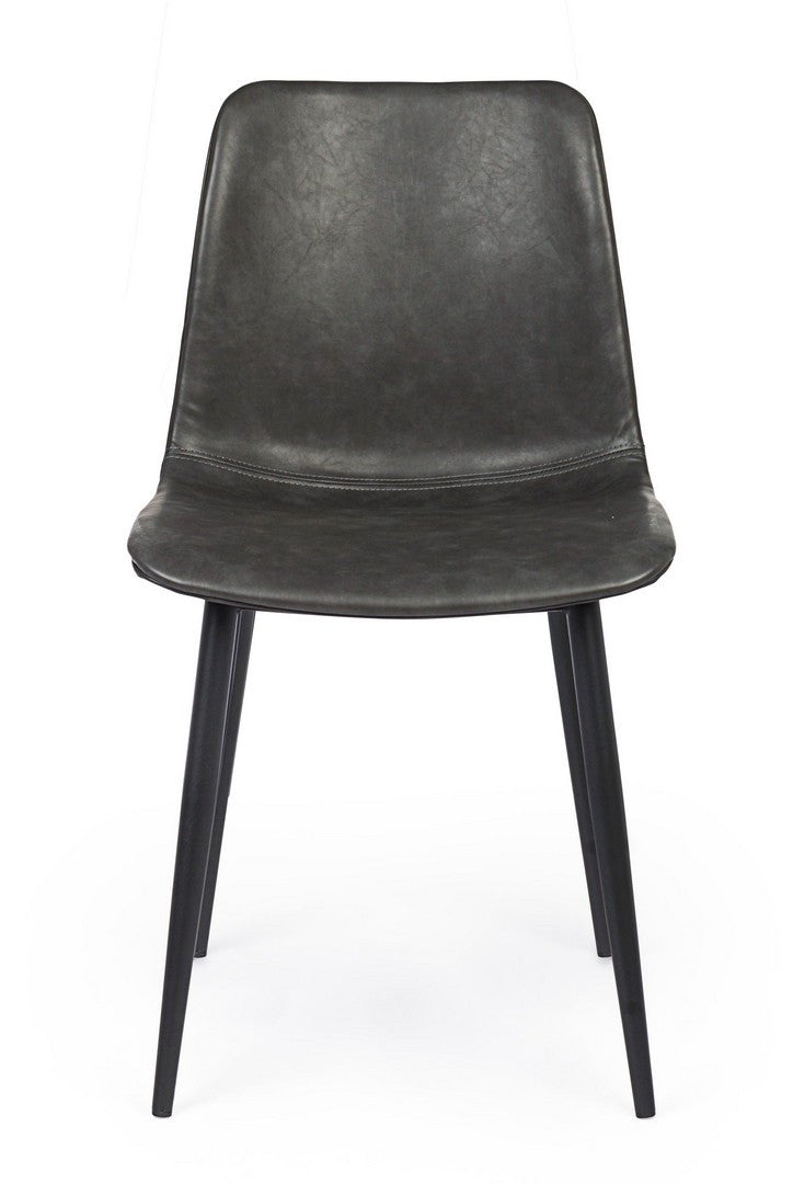 SEDIA KYRA PU ANTRACITE VINTAGE