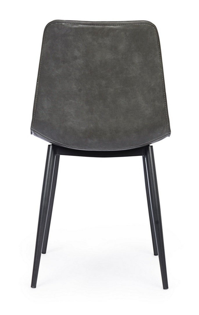 SEDIA KYRA PU ANTRACITE VINTAGE