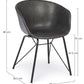 SEDIA WARHOL PU ANTRACITE VINTAGE