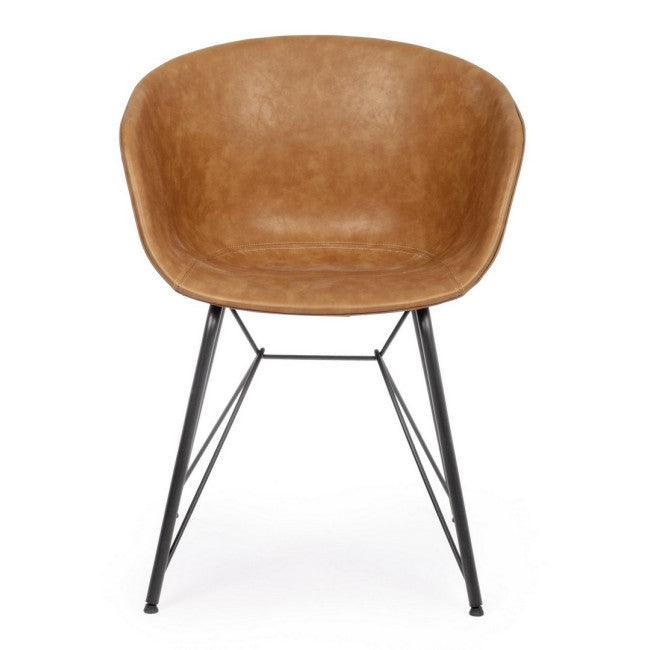 SEDIA WARHOL PU CUOIO VINTAGE