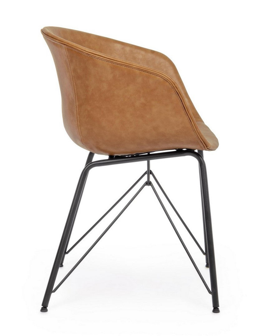 SEDIA WARHOL PU CUOIO VINTAGE