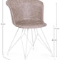 SEDIA LOFT BIANCO PU BEIGE VINTAGE
