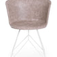 SEDIA LOFT BIANCO PU BEIGE VINTAGE