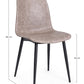 SEDIA KYRA NERO PU BEIGE VINTAGE