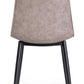 SEDIA KYRA NERO PU BEIGE VINTAGE