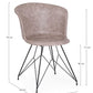SEDIA LOFT NERO PU BEIGE VINTAGE