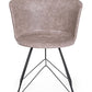SEDIA LOFT NERO PU BEIGE VINTAGE