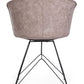 SEDIA LOFT NERO PU BEIGE VINTAGE