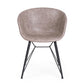 SEDIA WARHOL NERO PU BEIGE VINTAGE