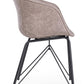 SEDIA WARHOL NERO PU BEIGE VINTAGE