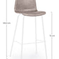SGABELLO BAR KYRA BIANCO PU BEIGE VINT.