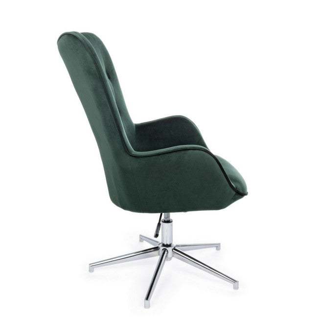 POLTRONA FARIDA VELLUTO VERDE