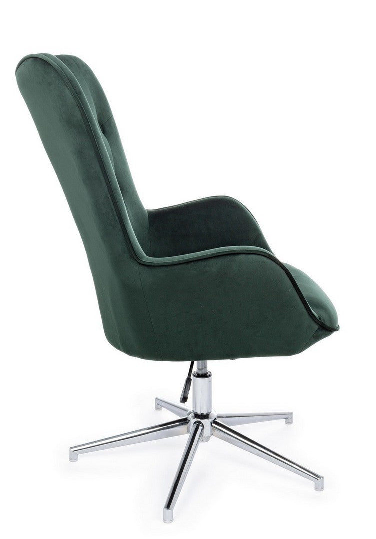 POLTRONA FARIDA VELLUTO VERDE
