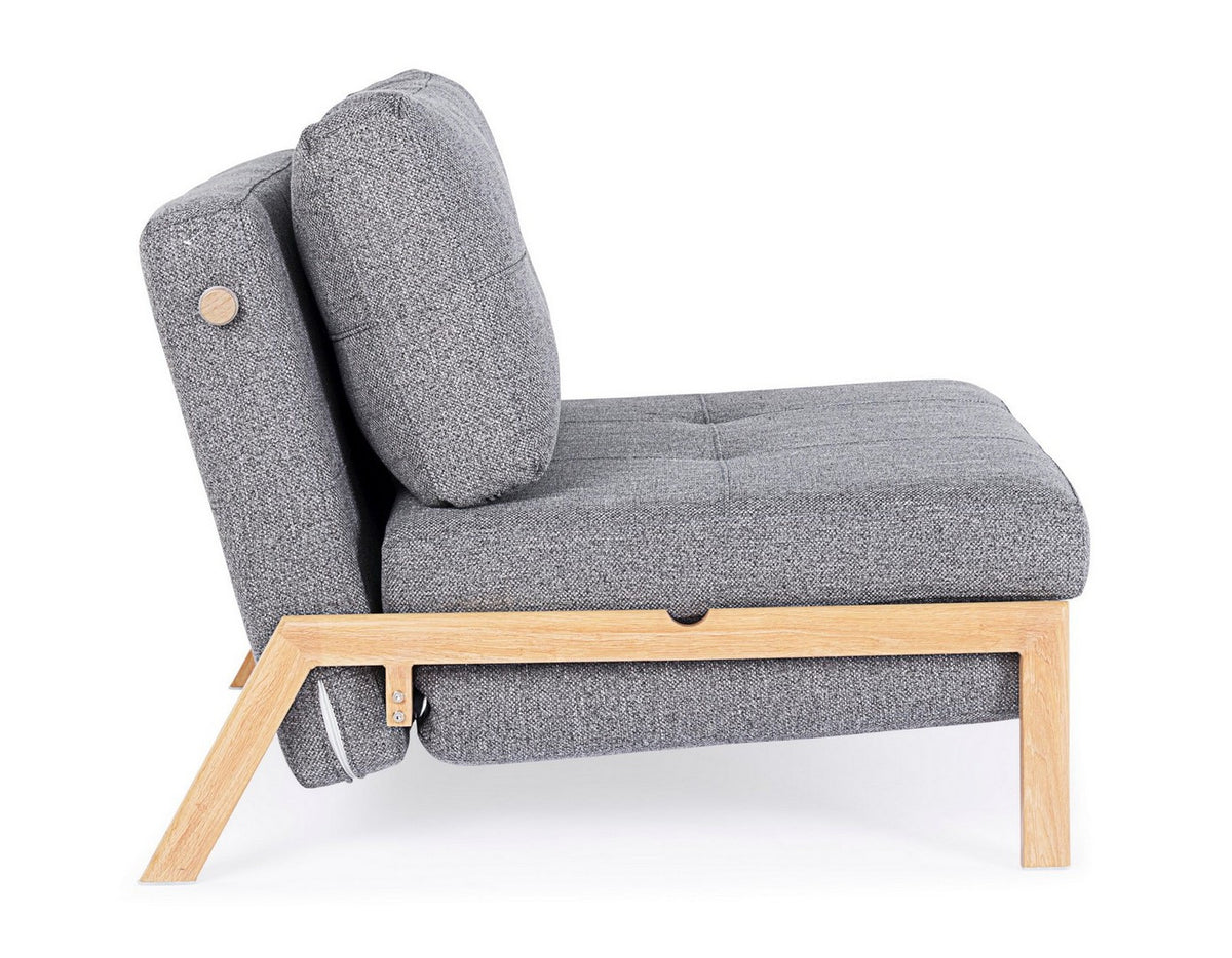DIVANO LETTO 1P HAYDEN GRIGIO
