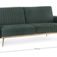 DIVANO LETTO JOHNNY VELLUTO VERDE SCURO