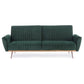 DIVANO LETTO JOHNNY VELLUTO VERDE SCURO