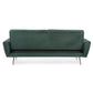 DIVANO LETTO JOHNNY VELLUTO VERDE SCURO