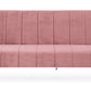 DIVANO LETTO 3P ALMA ROSA
