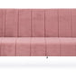 DIVANO LETTO 3P ALMA ROSA