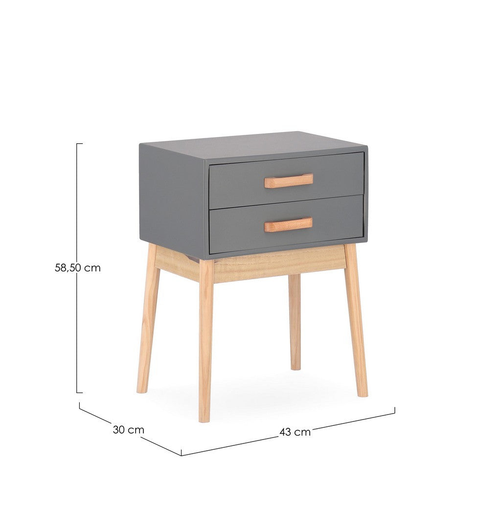 CASSETTIERA 2C ORDINARY GRIGIO